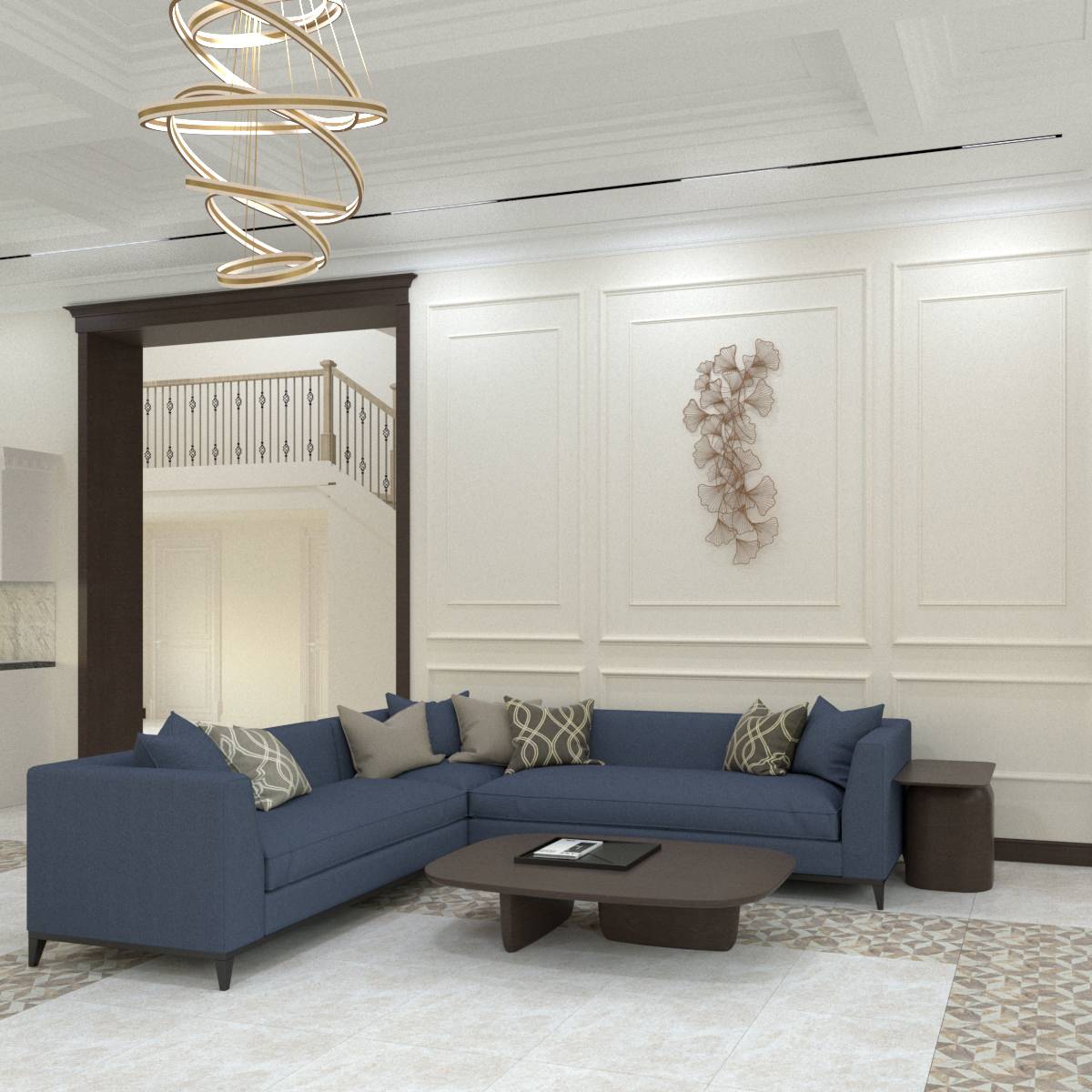 Интерьер с элементами классики