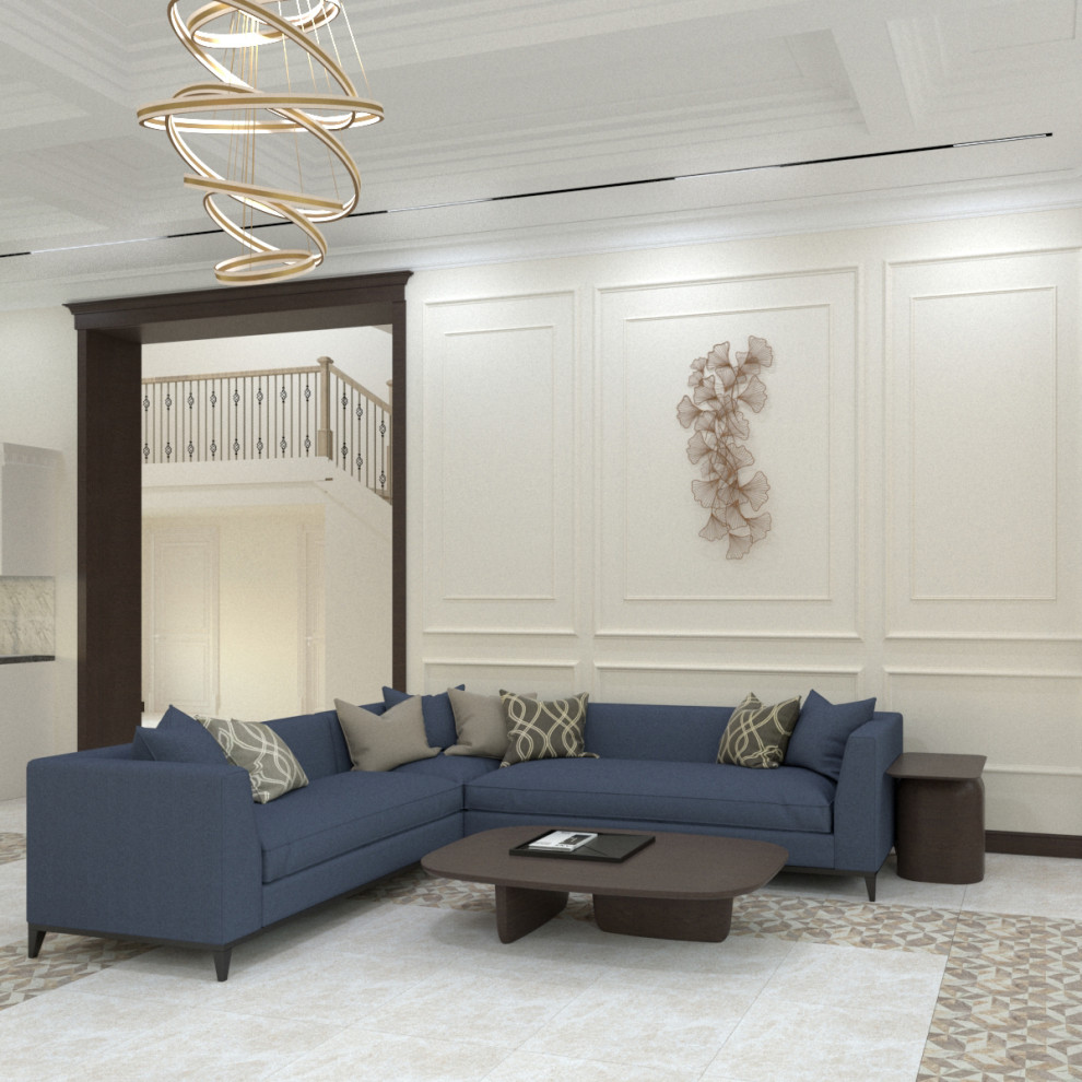 Интерьер с элементами классики