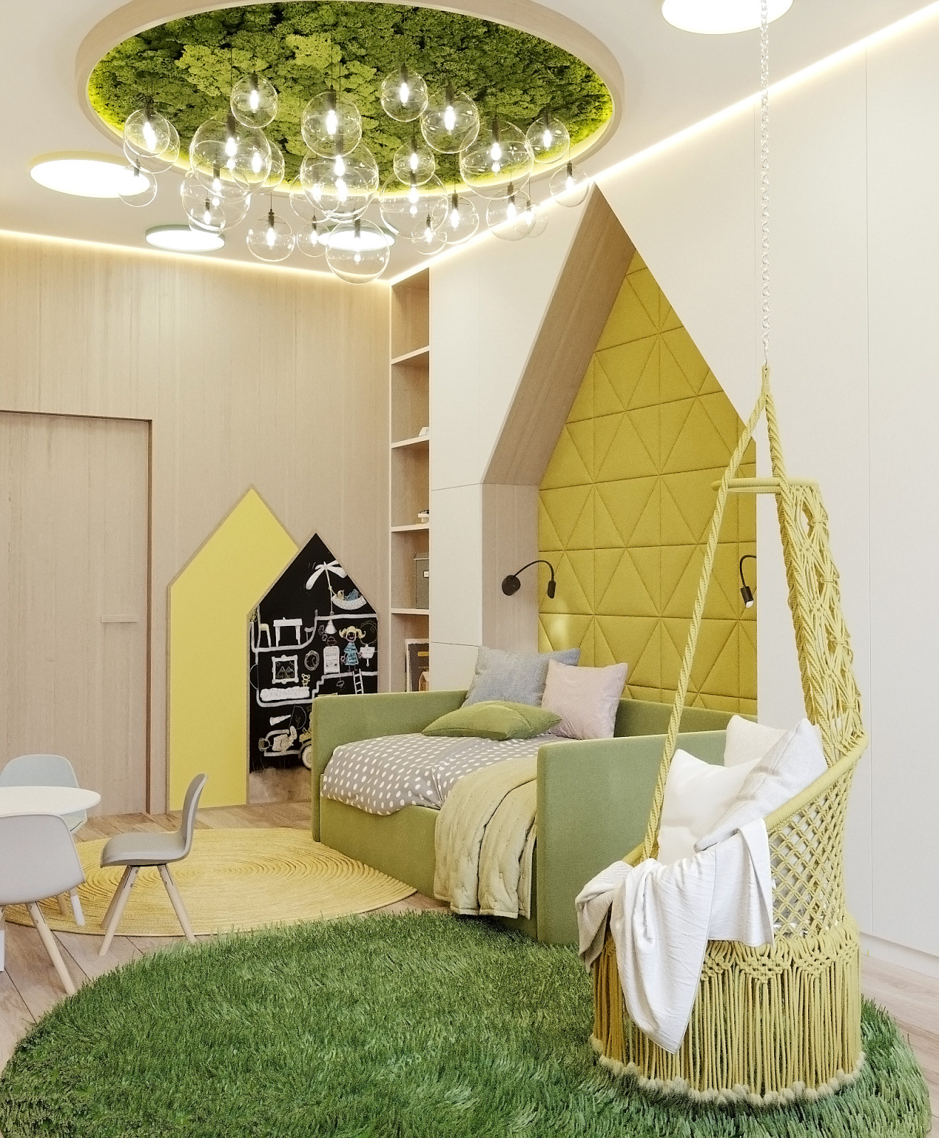 Квартира 90 м.кв. Фьюжн скандинавского и эко стилей