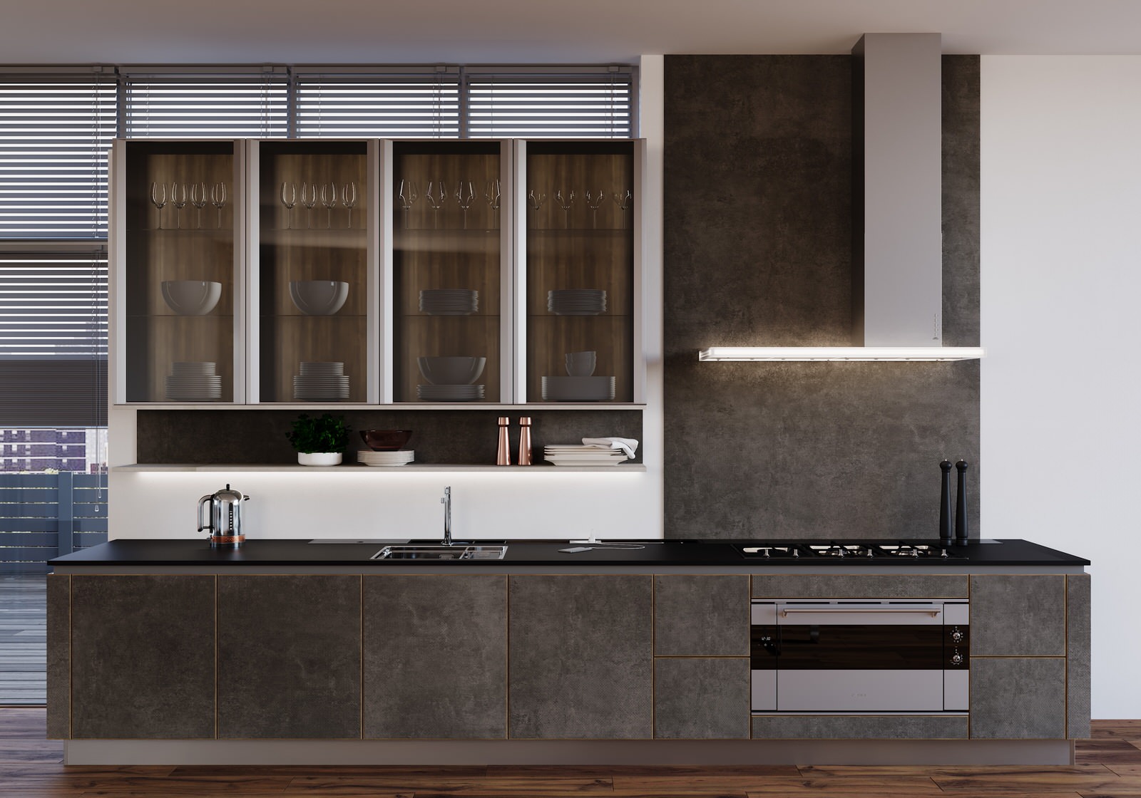Wood granite