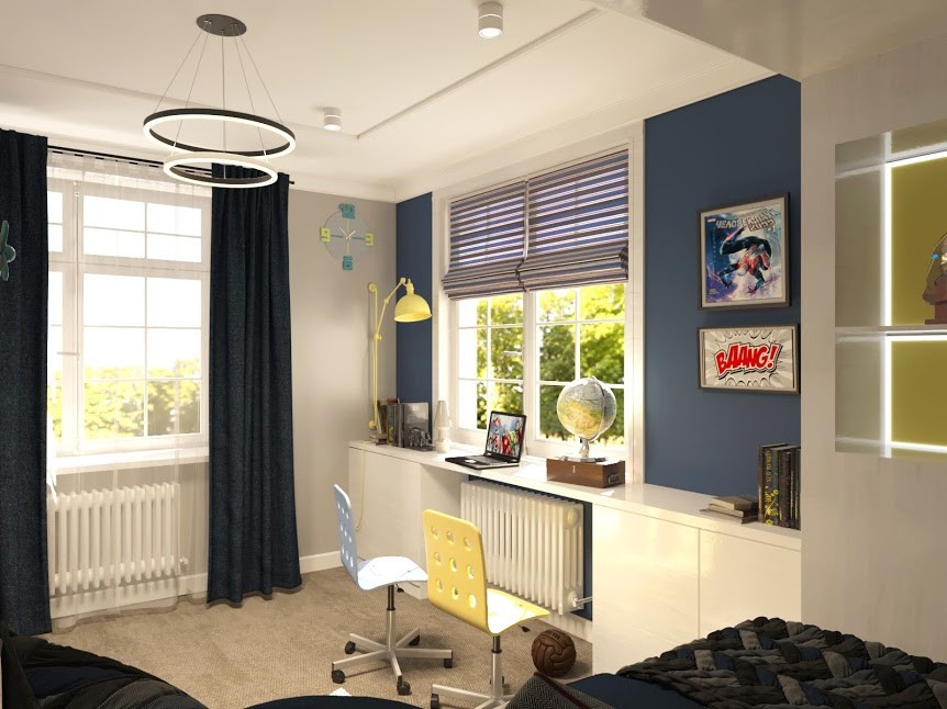 Реализация 2018. Детская в частном доме 240 м²
