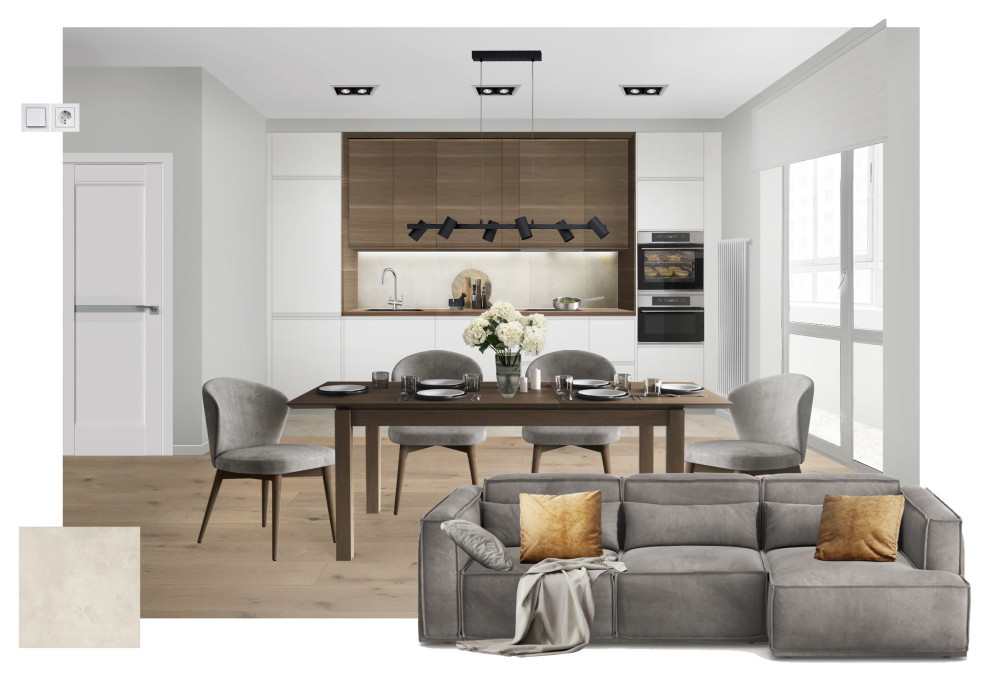 Обложка проекта: ЖК Настроение, Москва, 80 кв.м.