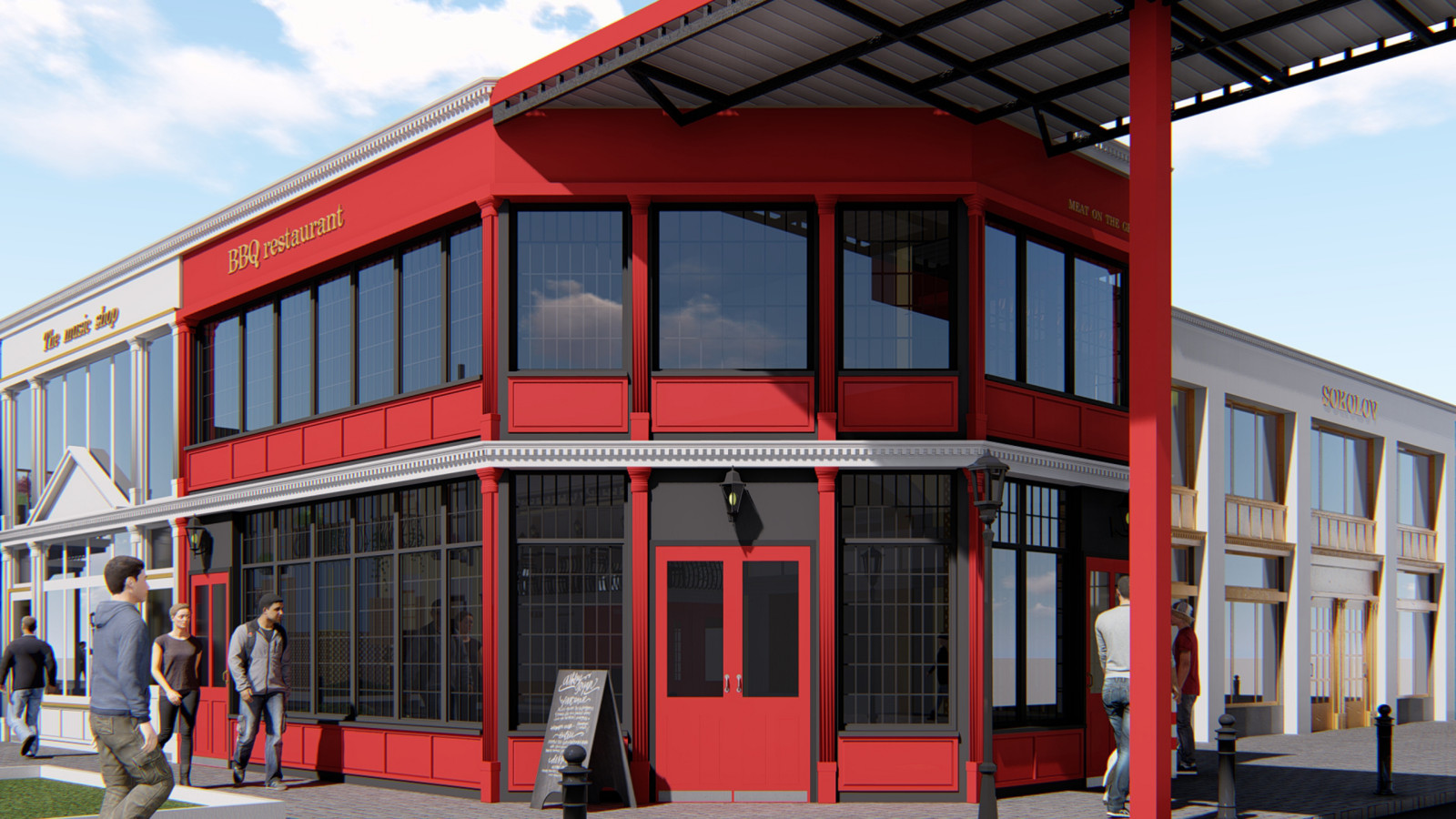 Архитектурный дизайн-проект "Французский Бульвар" в г. Волжский