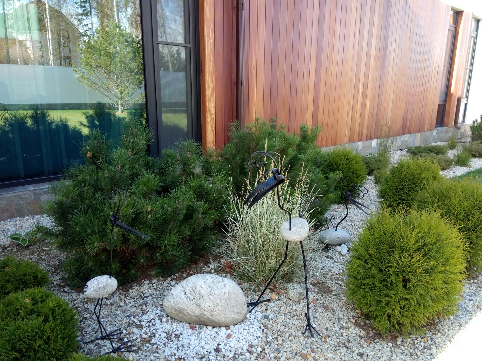 Ландшафт частной территории - г.Екатеринбург, коттеджный поселок у горы Пильной