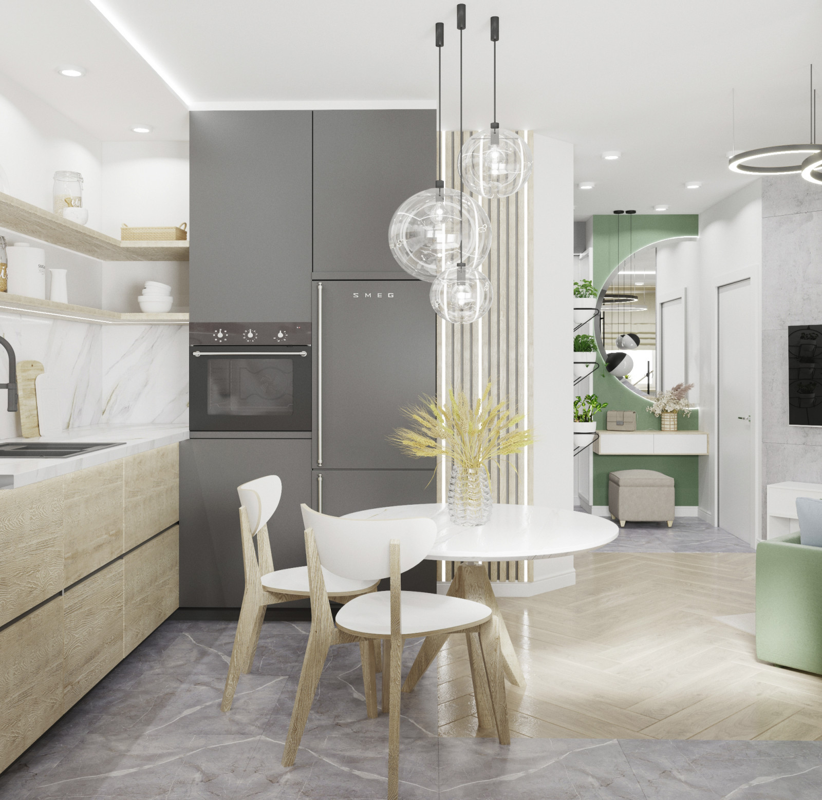 Дизайн-проект 2-х комнатной квартиры