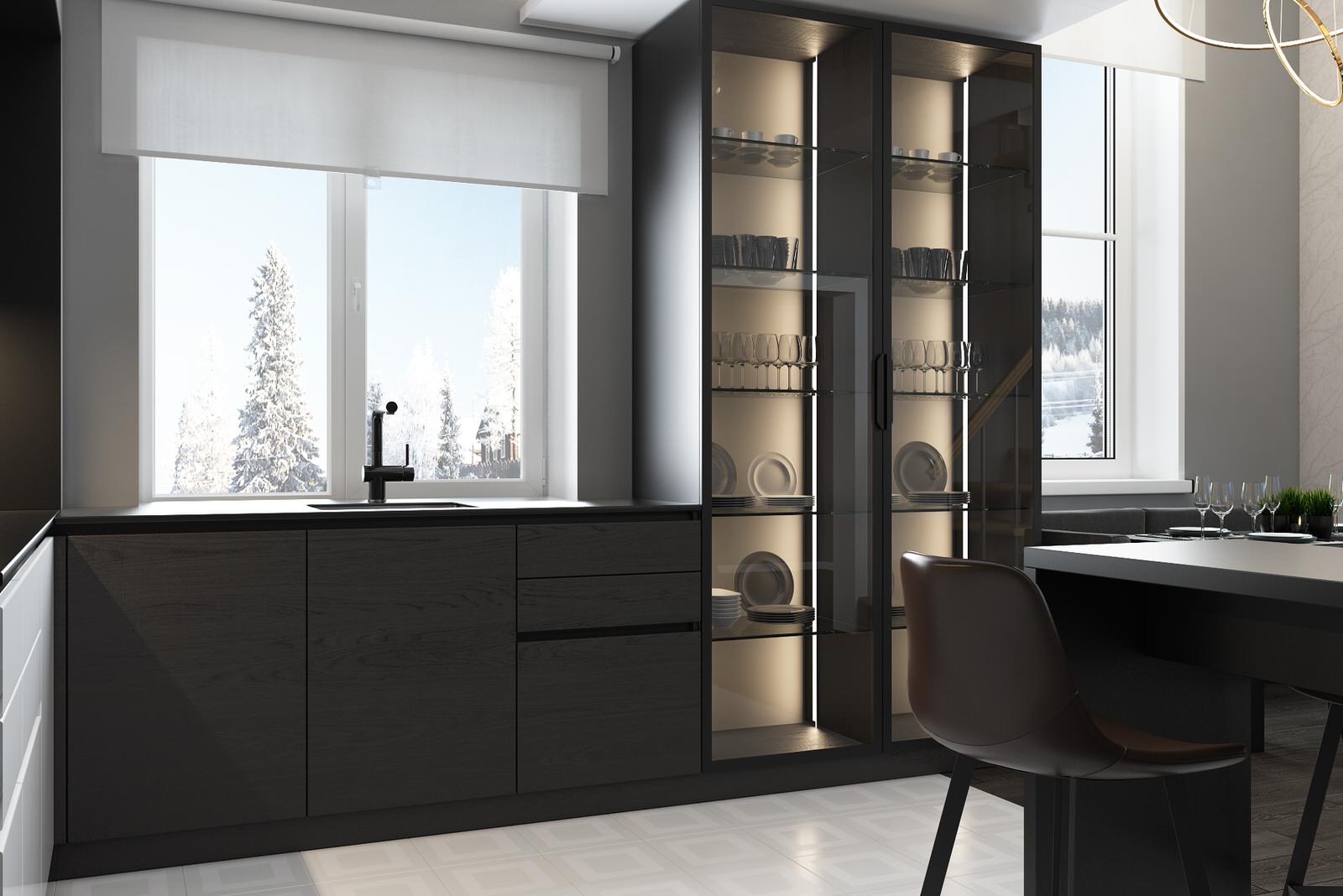 кухня в загородном доме