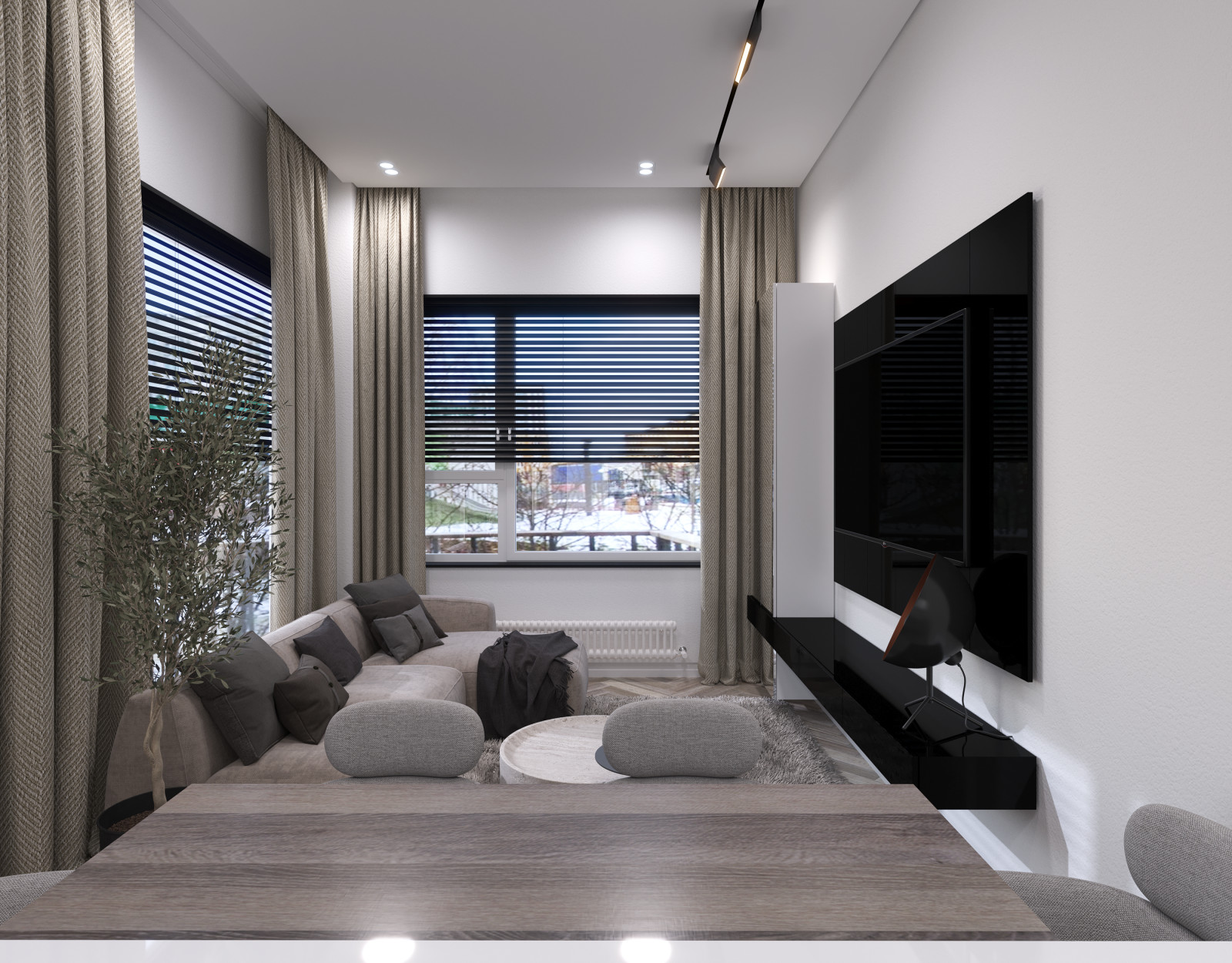 Жилая квартира для молодого человека, 99,48 кв.м.