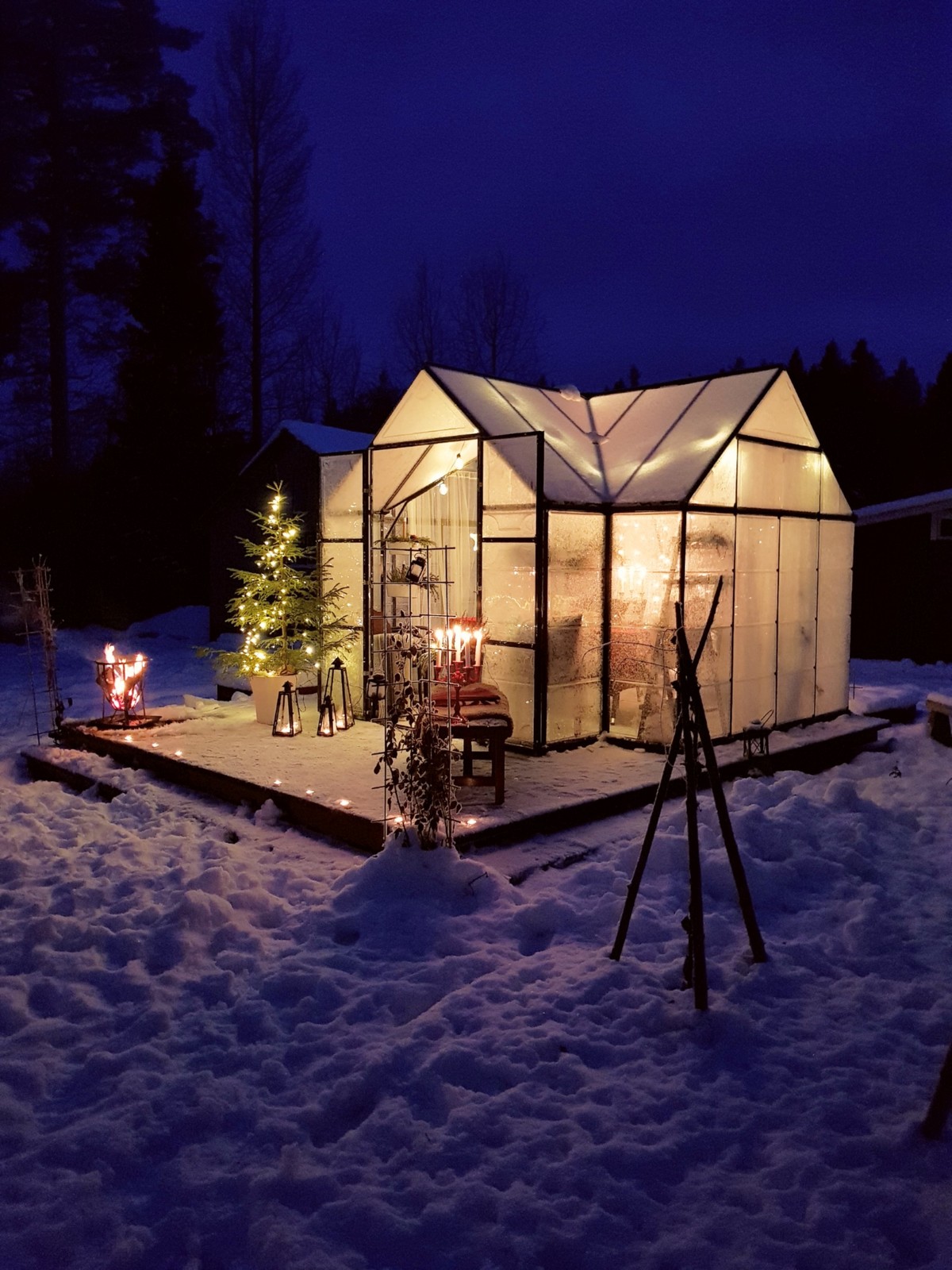 Houzz Швеция: Оранжерея, где отмечают праздники... даже в −26°С