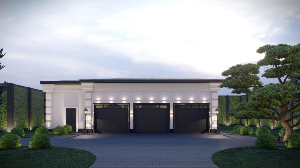 Разработка и оформление экстерьера и фасадов в проекте загородной резиденции