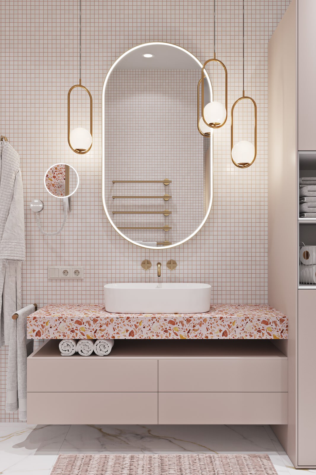 Квартира с сочными цветовыми акцентами для большой семьи