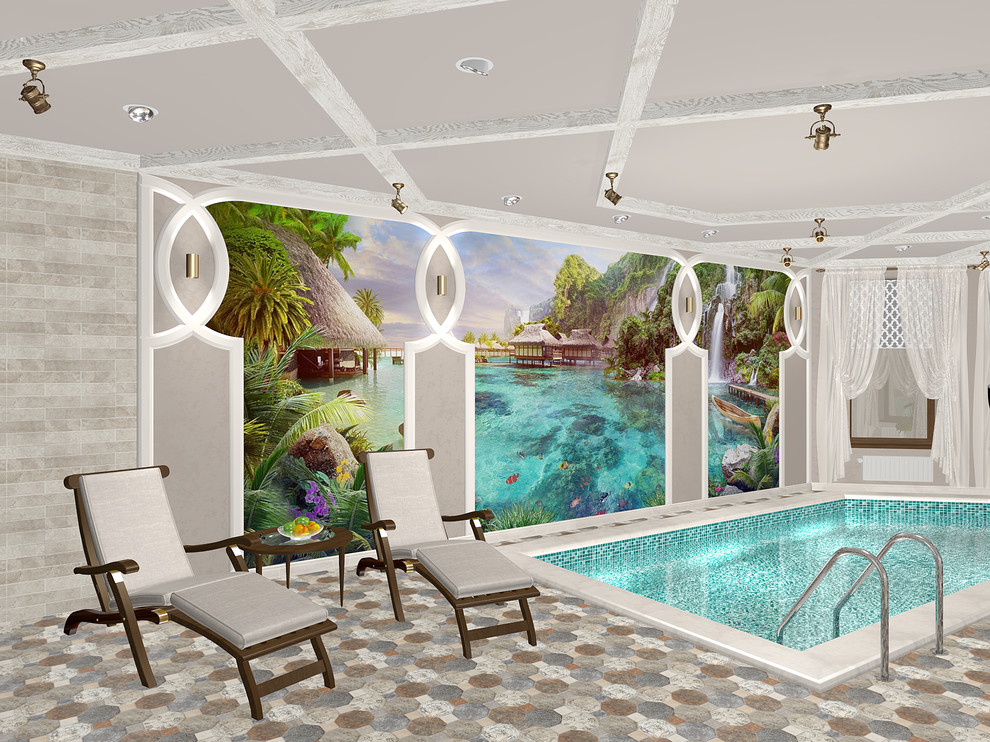 Обложка проекта: Бассейн в средизимноморском стиле