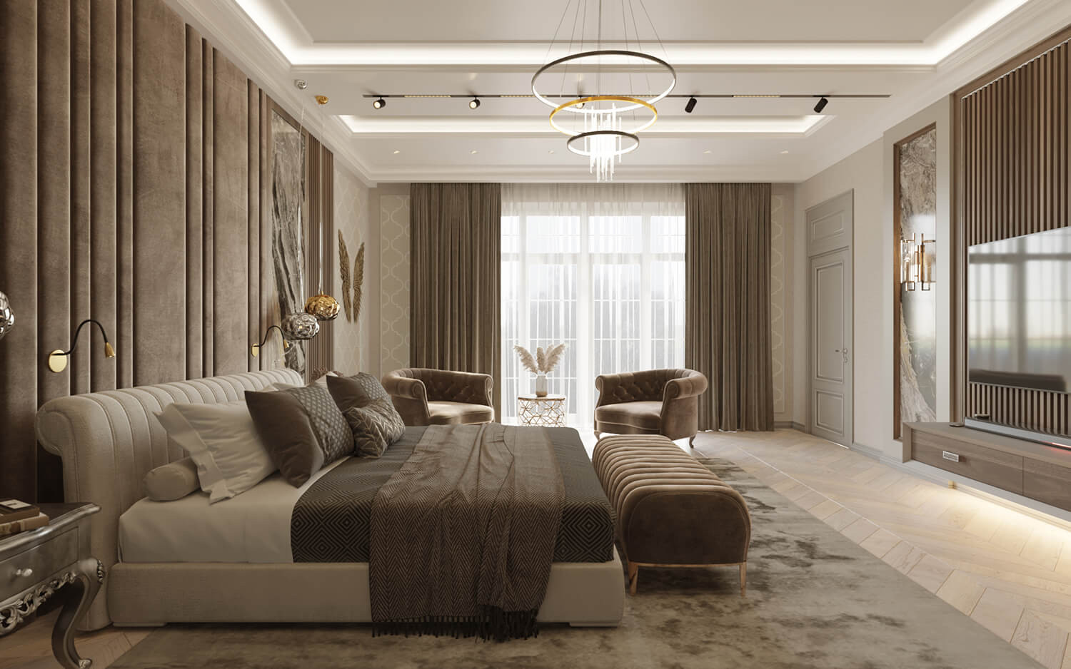 Дизайн интерьера жилого дома. Современная классика.