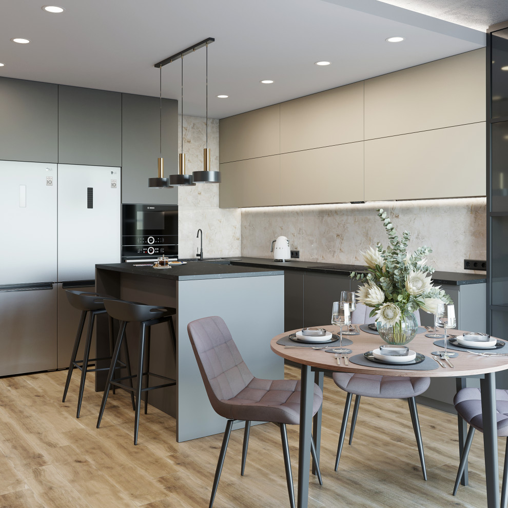 Дизайн-проект первого этажа дома в г. Томск, площадью 65 кв.м.