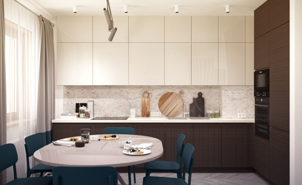 Обложка проекта: Четырехкомнатная квартира для большой семьи, 85 м2