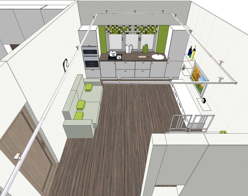 Дизайн 1-ой квартиры в двух