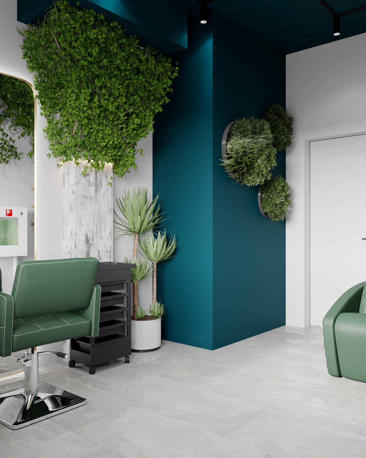 Коммерция. Салон красоты KUTIKULA 105 м². Проект разработан за 1 неделю