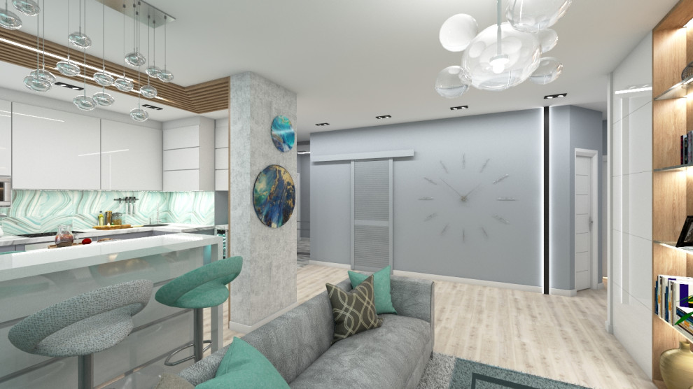 Дизайн проект 3-х комнатной квартиры "Пифагор"