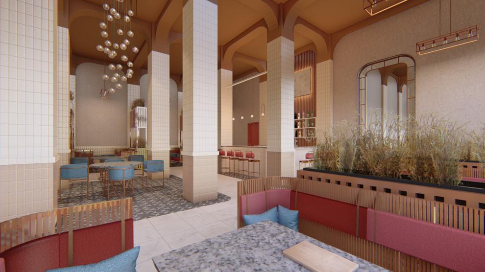 Проект ресторана в стиле ar deco