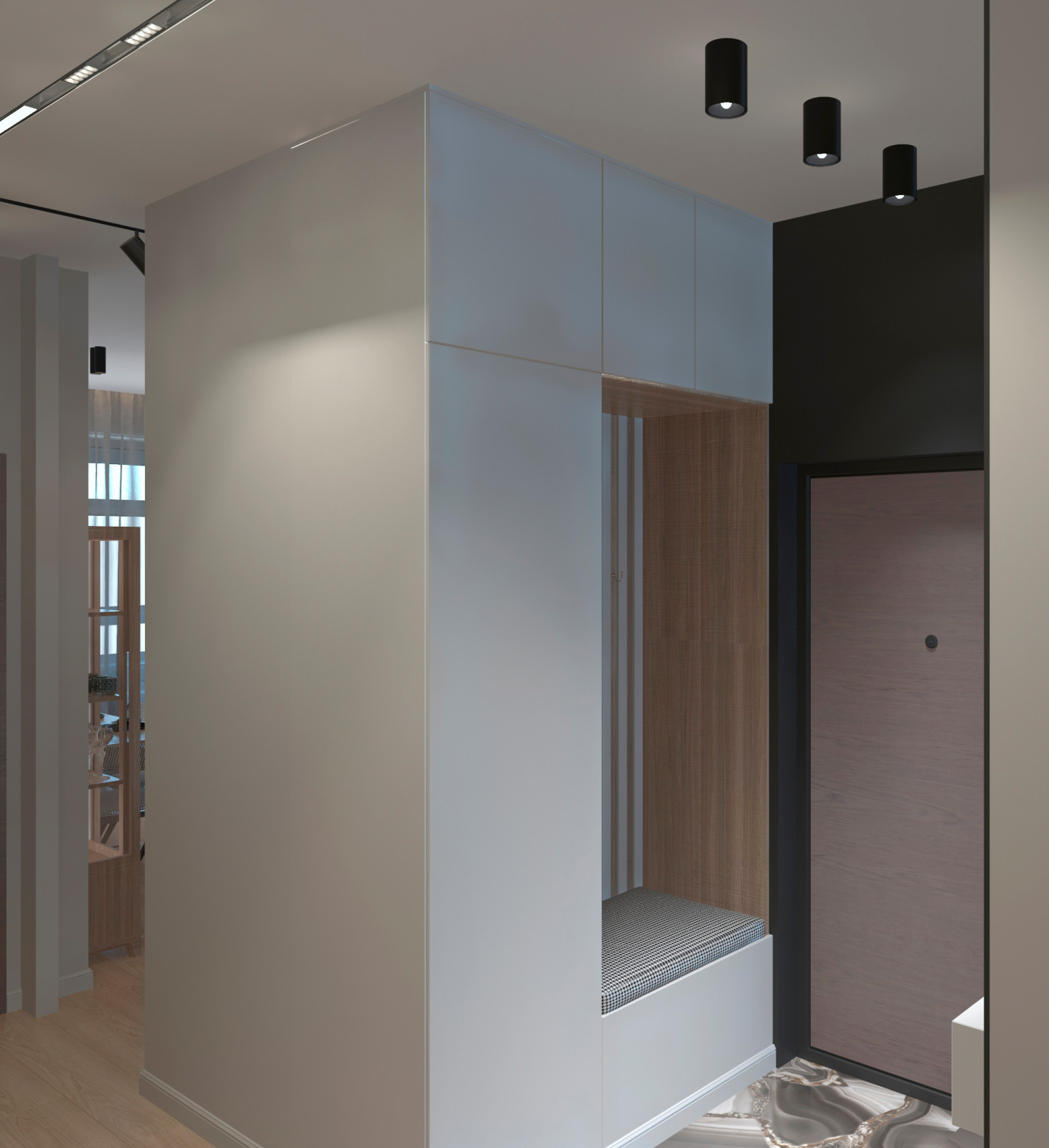 Квартира для семьи с тремя детьми "Стоун терапия"