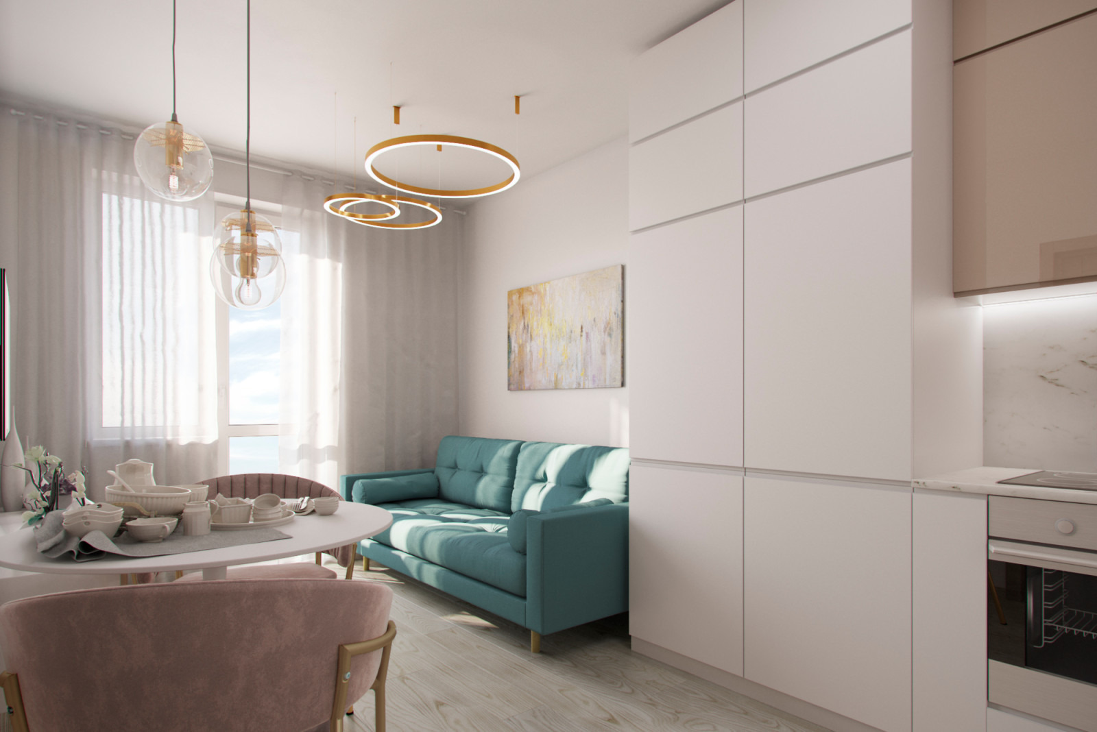 Дизайн однокомнатной квартиры ЖК Стрижи