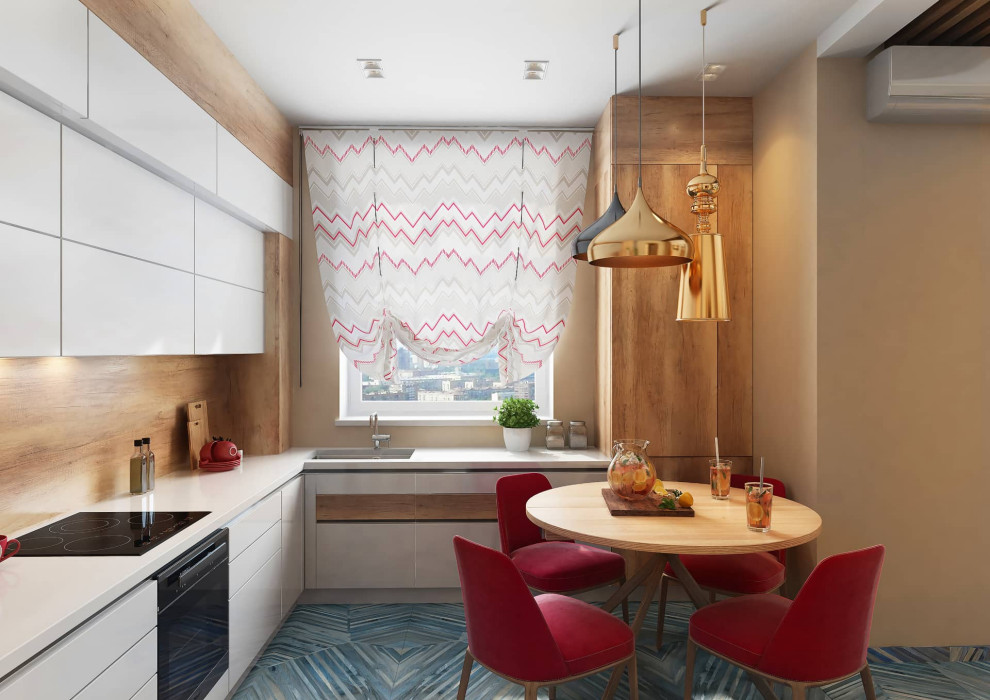 Дизайн квартиры в ЖК «Новая олимпийская деревня» — Разноцветный калейдоскоп