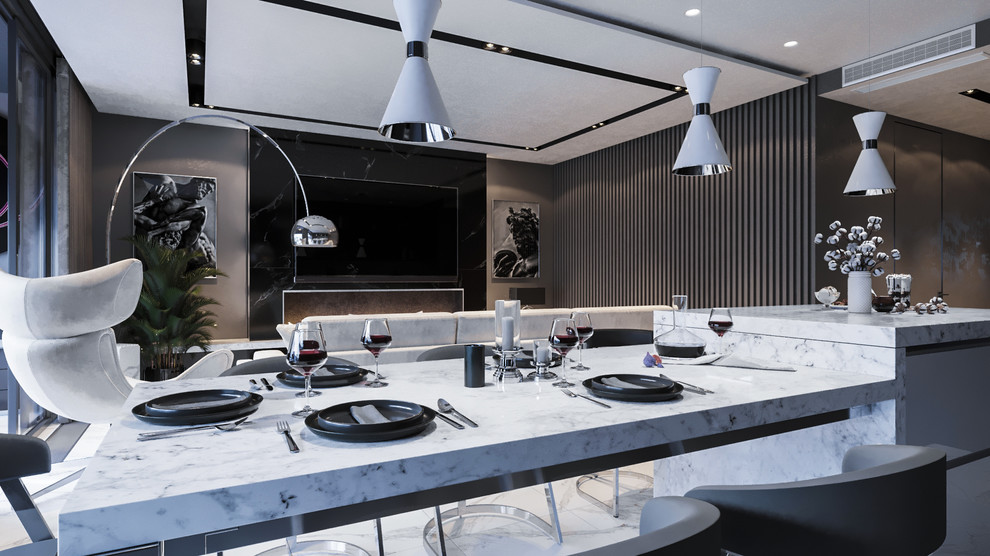 Room_002 ЖК "Скай Форт" - (кухня-гостиная)