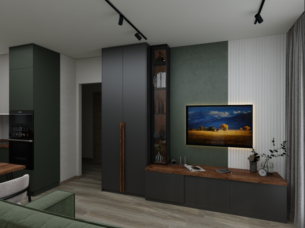 Оливковая квартира для студента