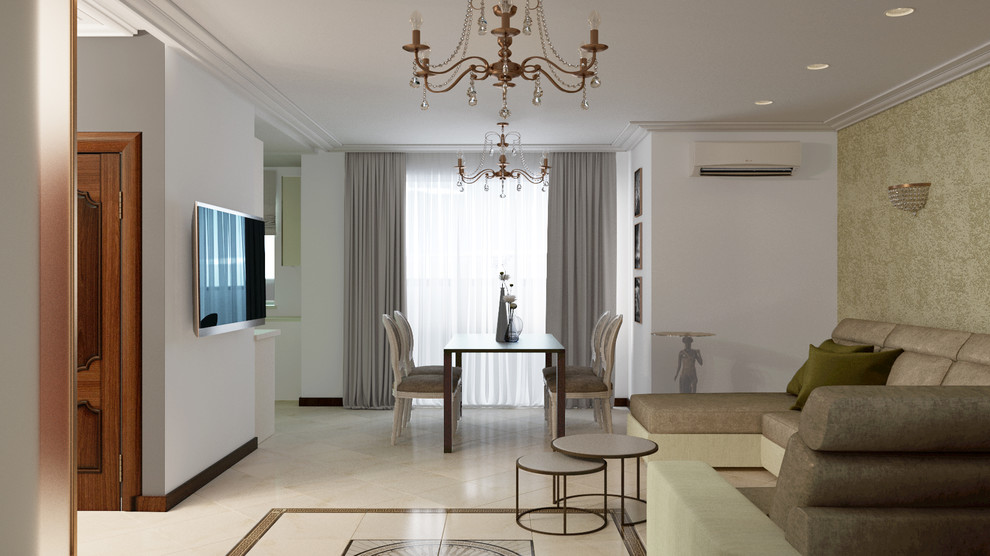 Обложка проекта: Реновация в классике. Квартира 123 м, ул. Гнаровской