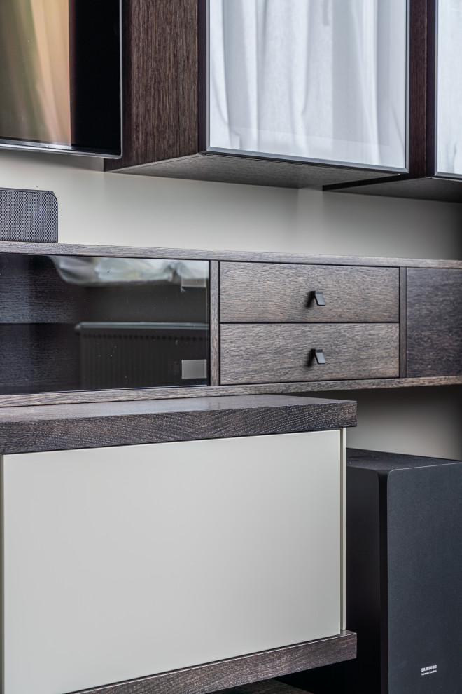 Мебель для гостиной с подвесной ТВ тумбой