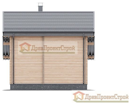 Проект бани № 159. Баня из бруса массива естественной влажности 140 х 140, 106,