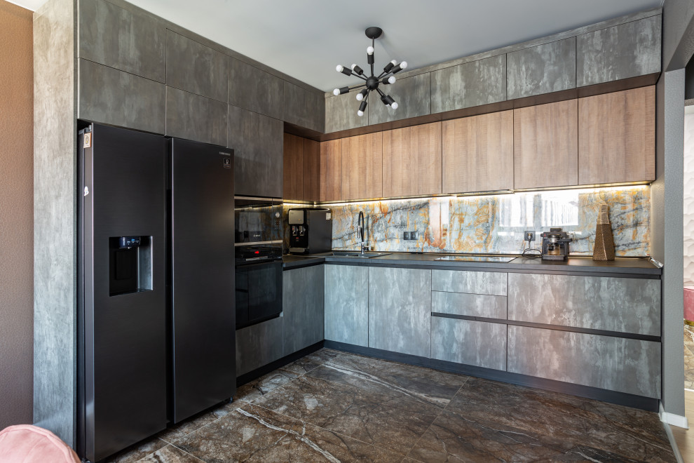 Антресольная кухня в ЖК Измайловский лес