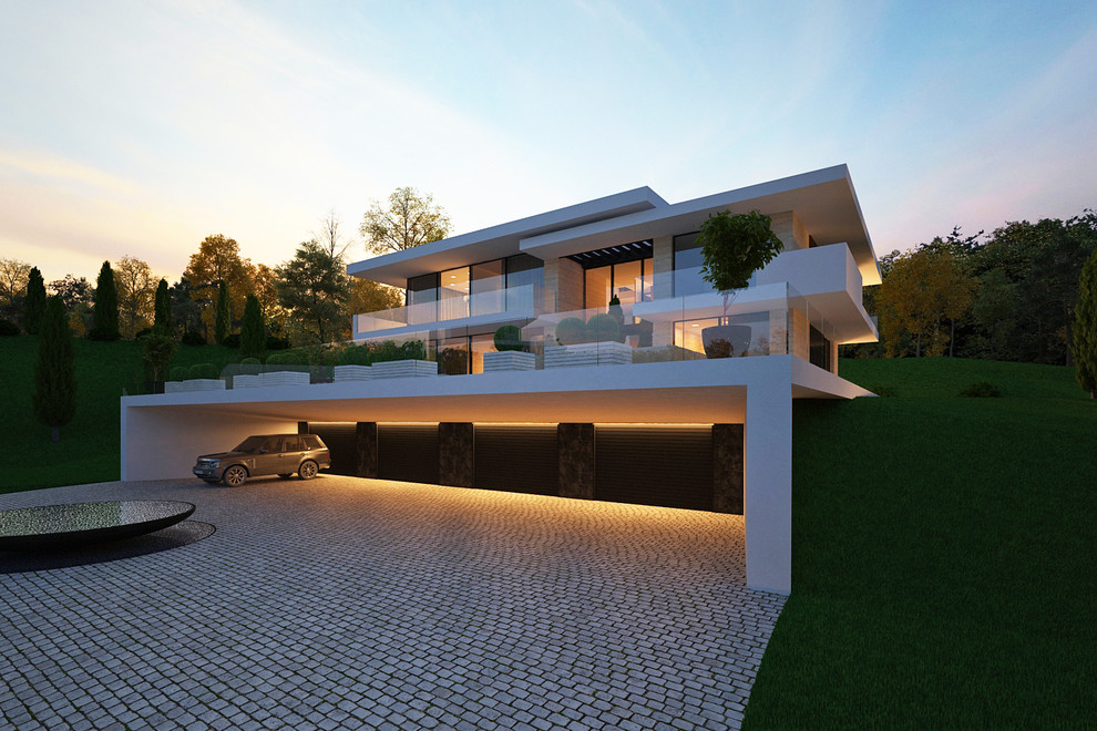 Проект современной виллы в Сибири