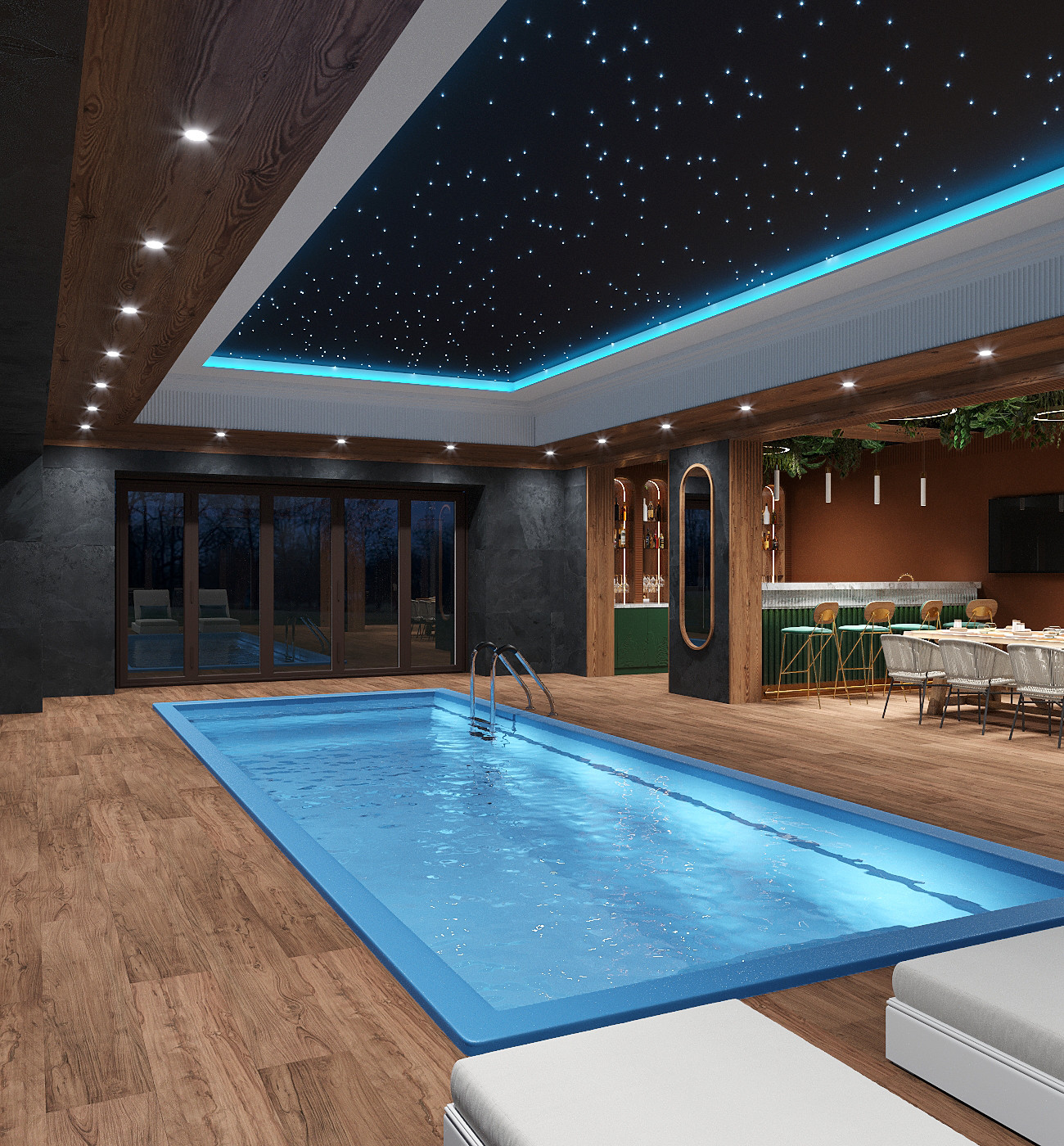 Дизайн проект интерьера SPA