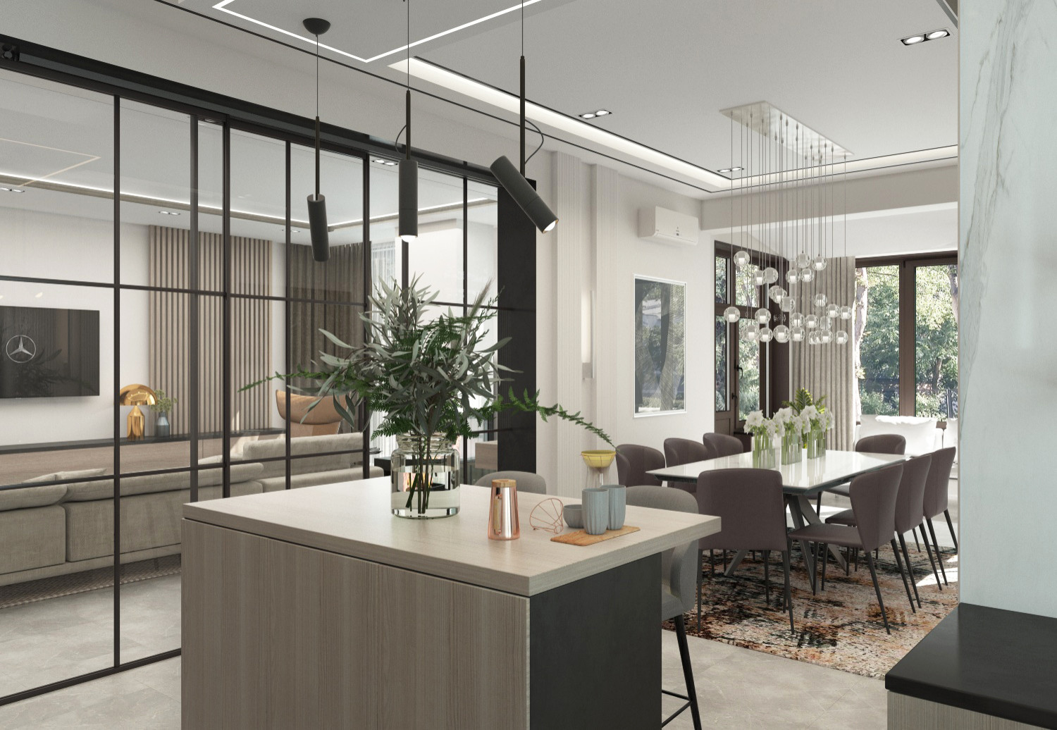 ДИЗАЙН-ПРОЕКТ ИНТЕРЬЕРА ЧАСТНОГО ДОМА, СНТ МАЯКОВСКИЙ, МО, 412 М²