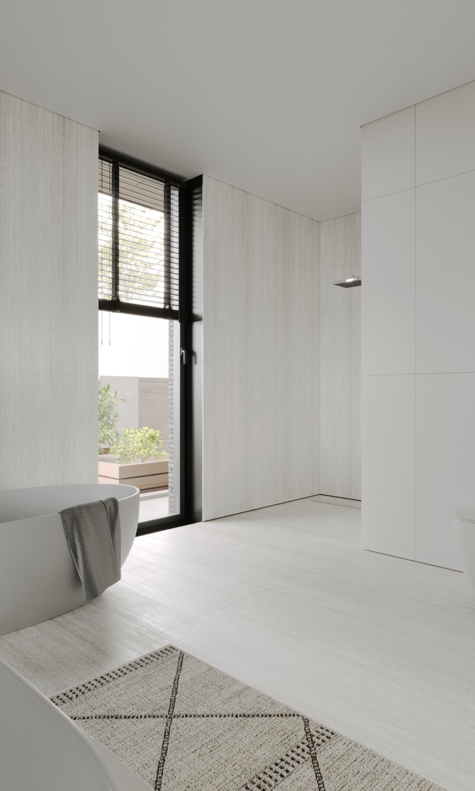 Санузел в проекте загородного дома The CUBE