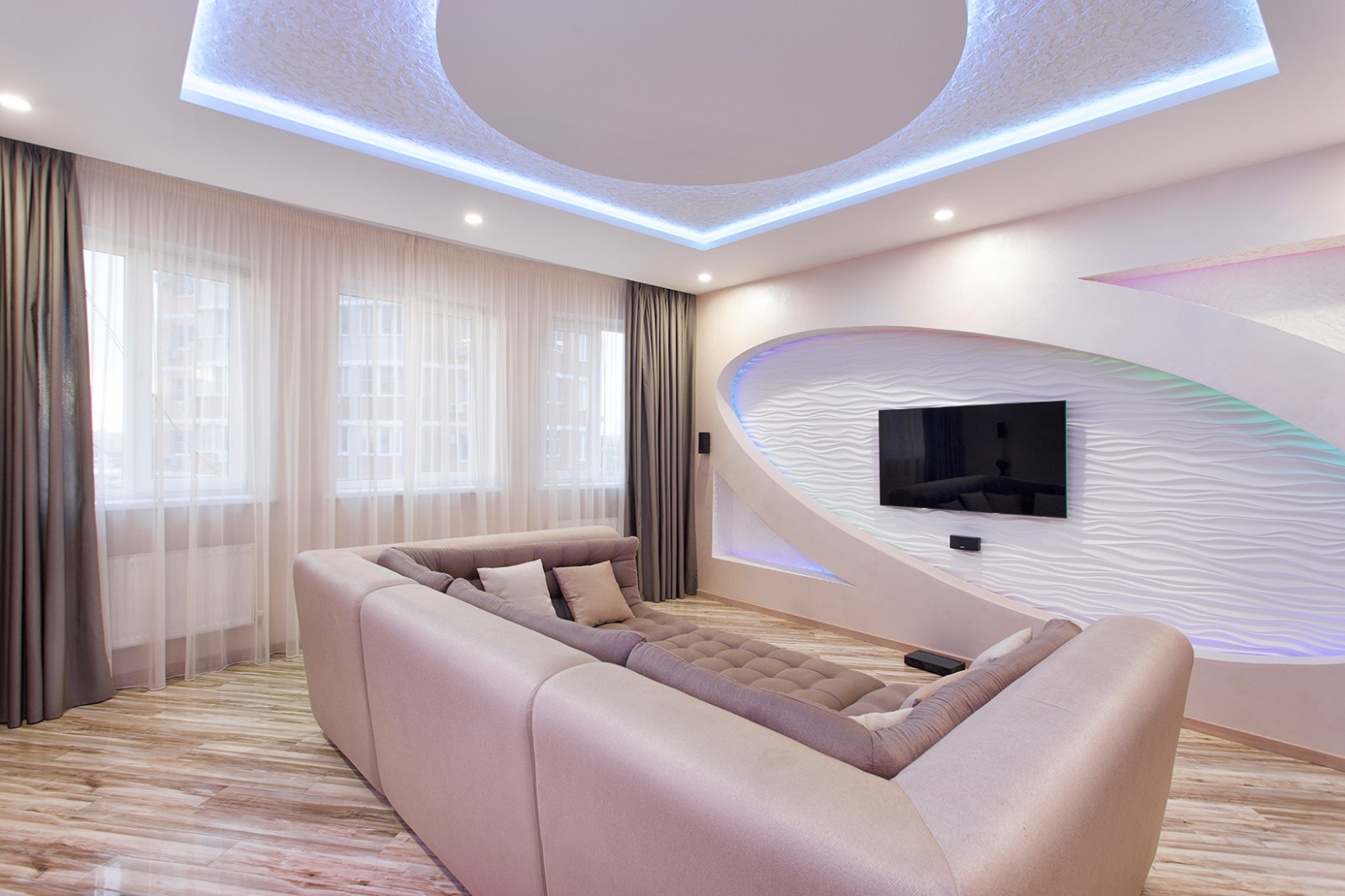 Гостиная комната. Студия дизайна Gioa. г.Краснодар