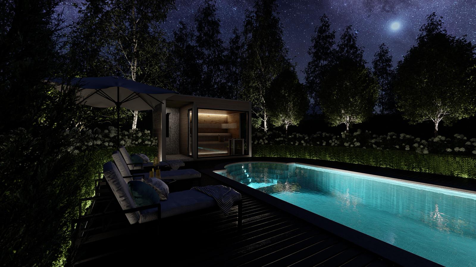 Зона отдыха у бассейна