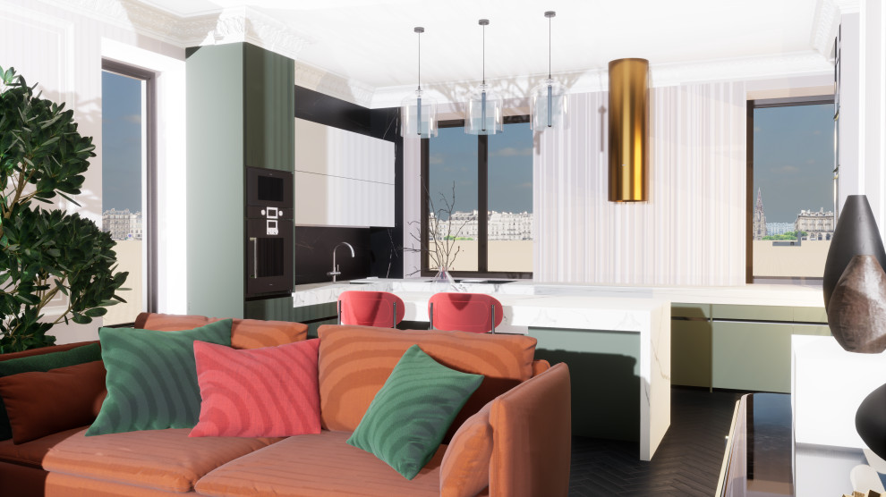 Обложка проекта: Индивидуальный жилой дом Альпийская деревня 125 м2