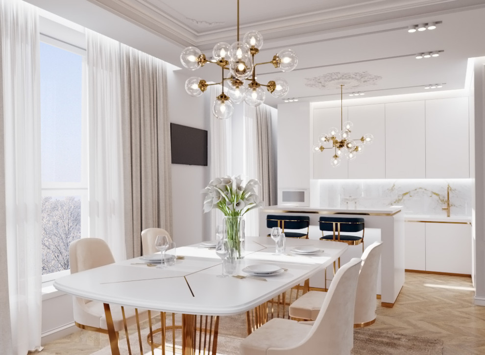 Гостиная в загородном доме