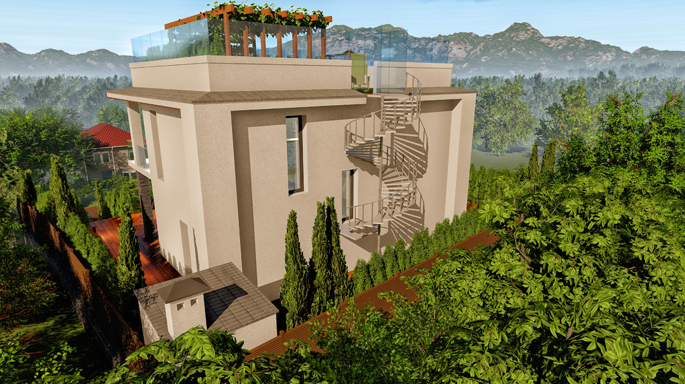 Сочи 6 соток Стиль Хай тек