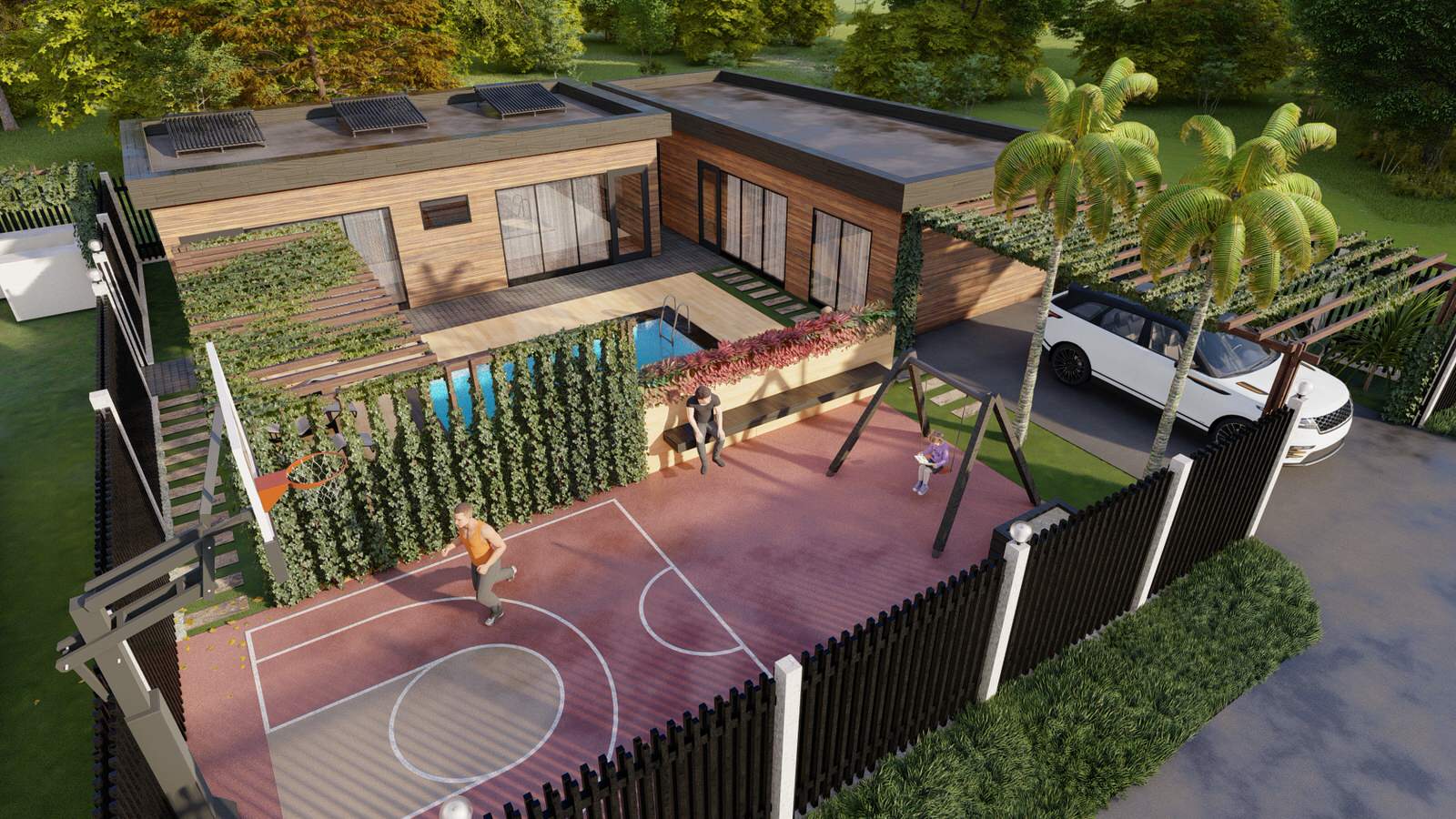 Благоустройство загородного дома (S 3,5 соток)