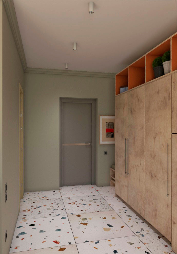 Дизайн-проект интерьера квартиры-студии