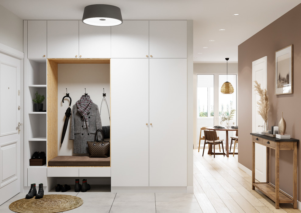 Обложка проекта: Проект квартиры "Пудра и шоколад"