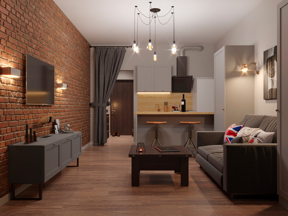 визуализация гостиной для дизайнера Надежды Тавруевой