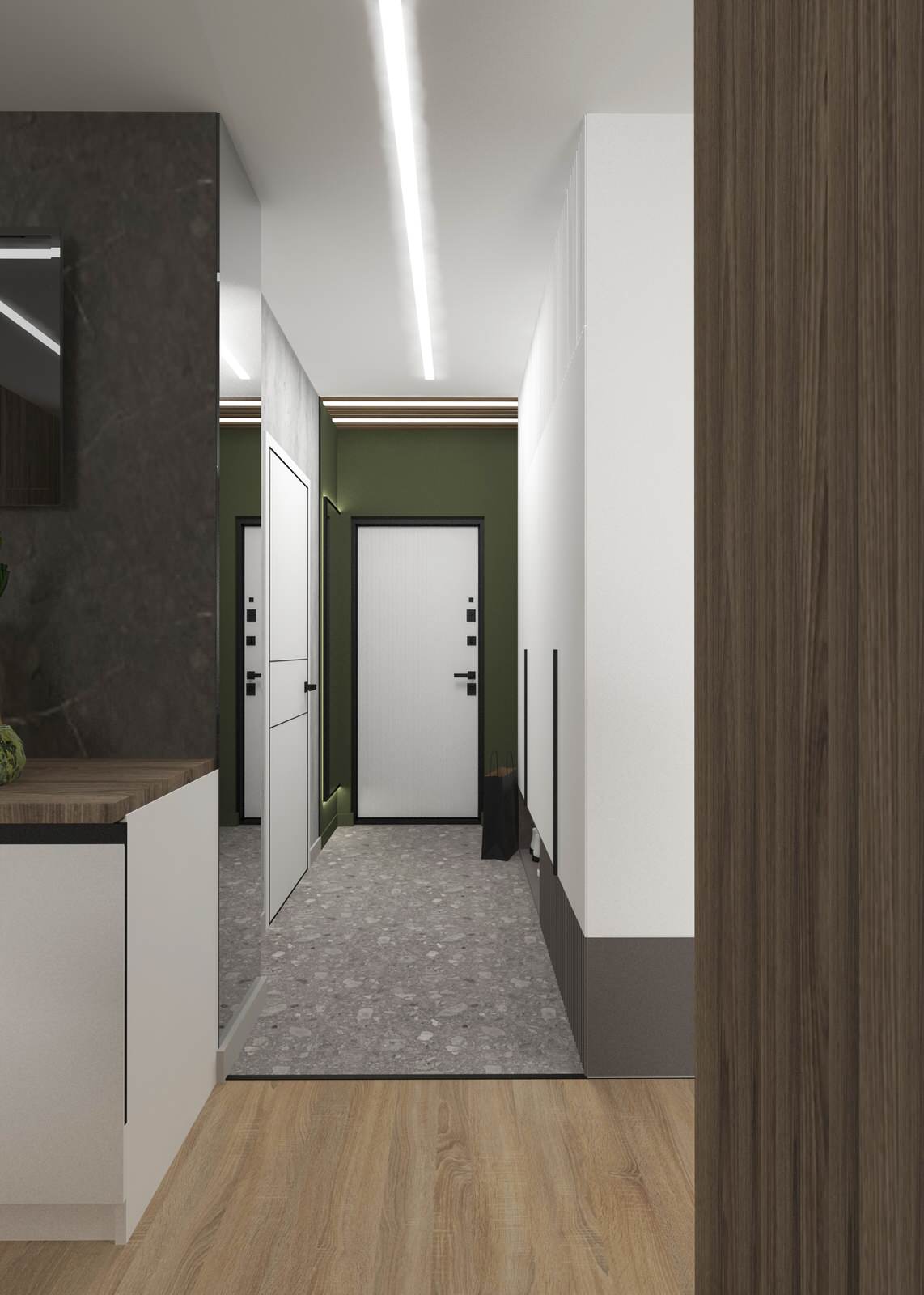 Проект однокомнатной квартиры ЖК Аврора