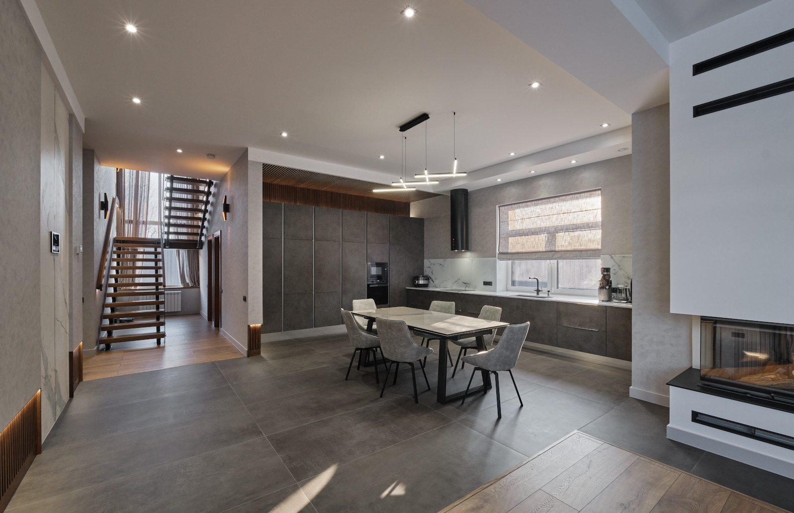 Интерьерная съёмка загородного дом