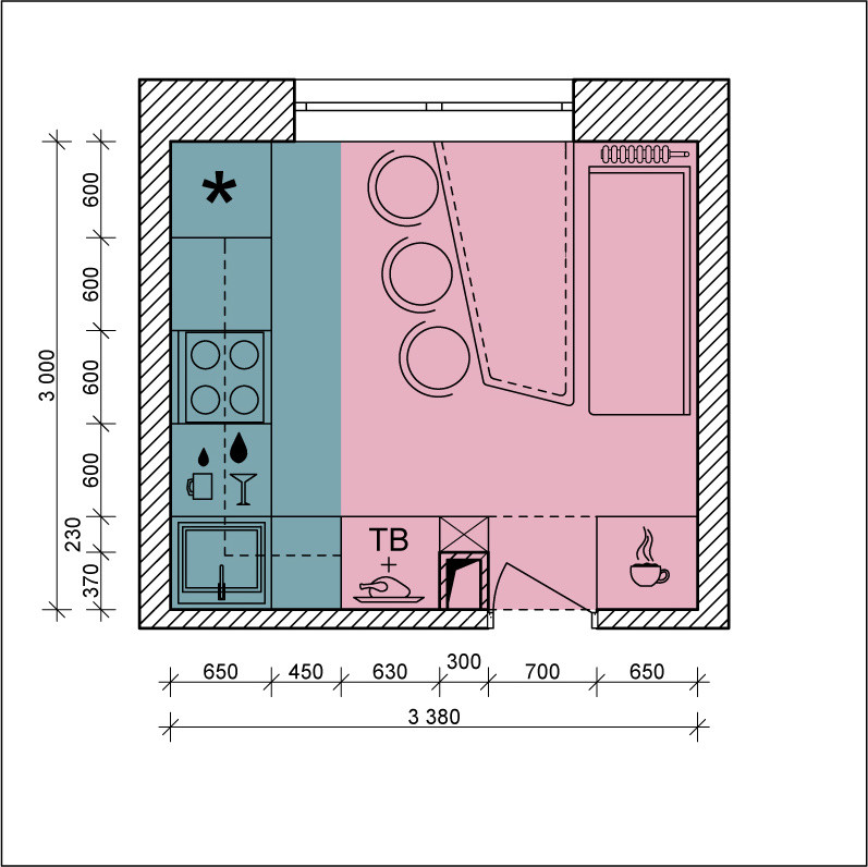 Кухня недели: Маленькая кухня и пэчворк с южными мотивами