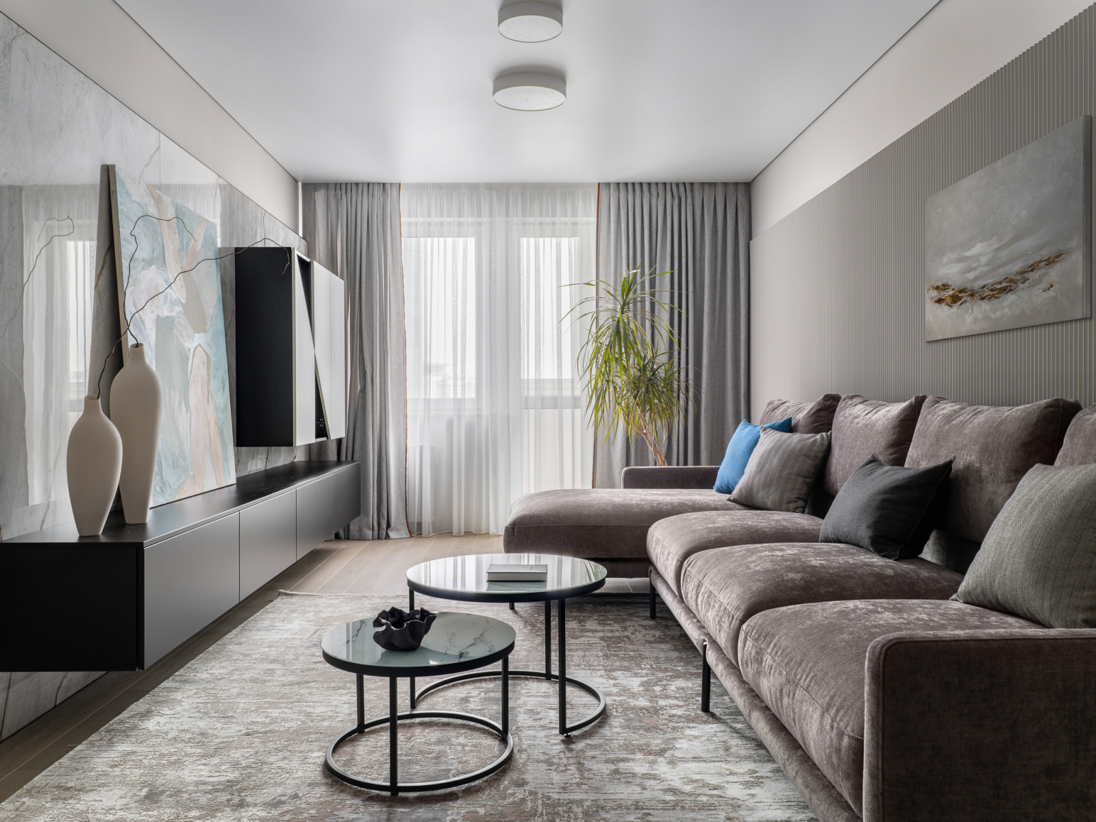 Интерьер типовой трехкомнатной квартиры в доме серии П-3