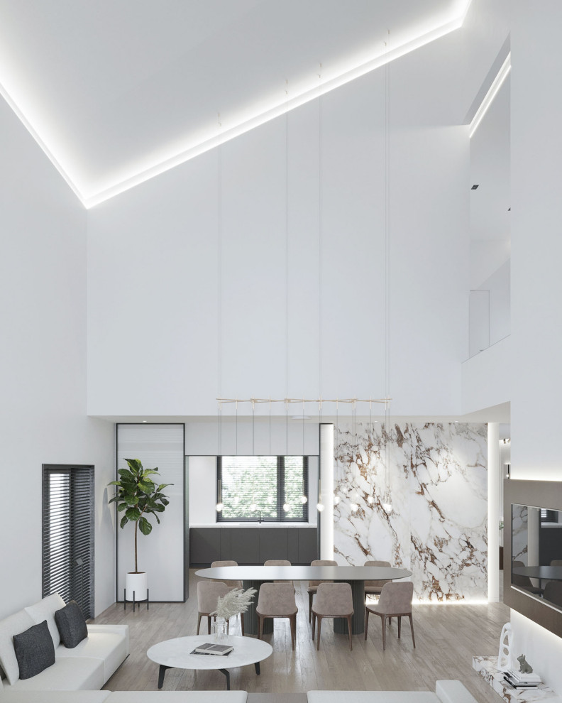 Y-house. Дизайн интерьера двухэтажного дома.