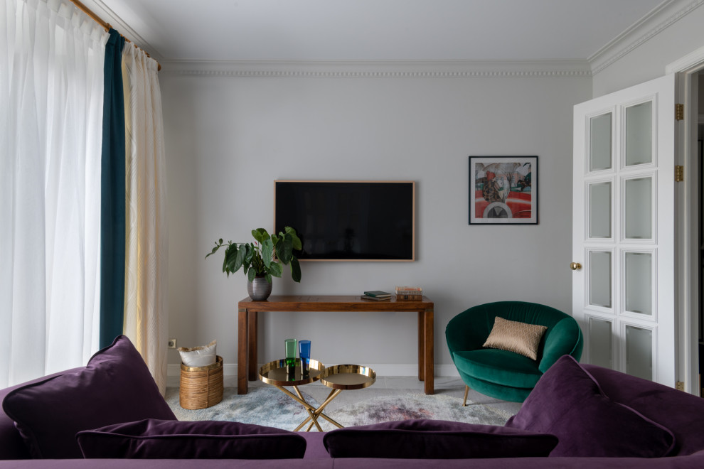 Обложка проекта: В духе ретро - квартира с видом на Патриарший пруд